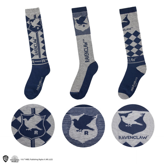 *3er-Pack hohe Socken Ravenclaw