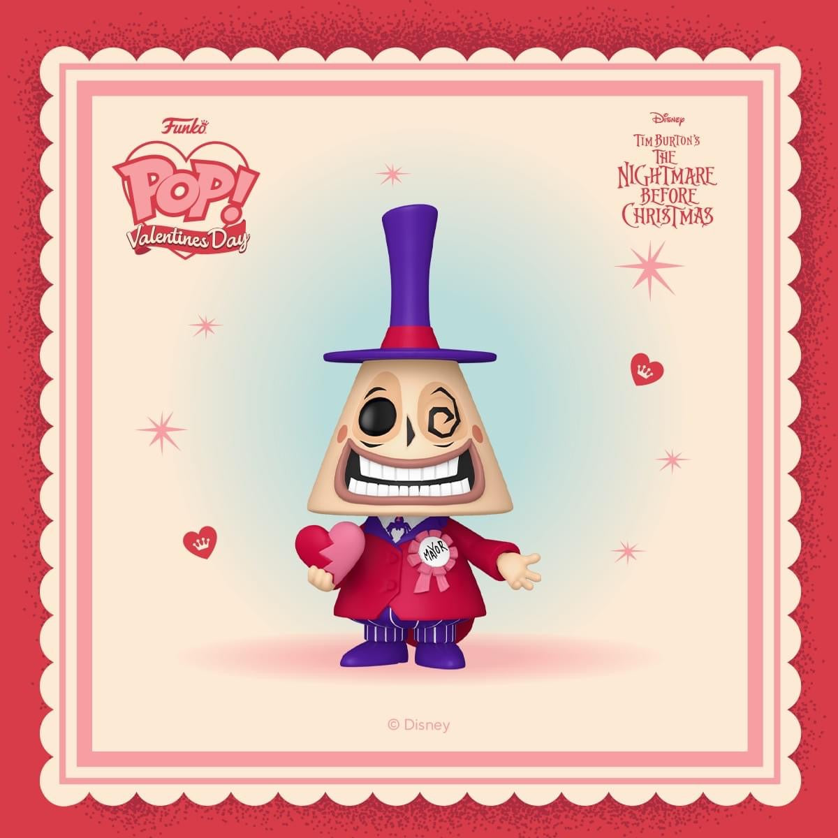 Funko Pop! Maire avec Cœur de St Valentin – L'Étrange Noël de monsieur Jack
