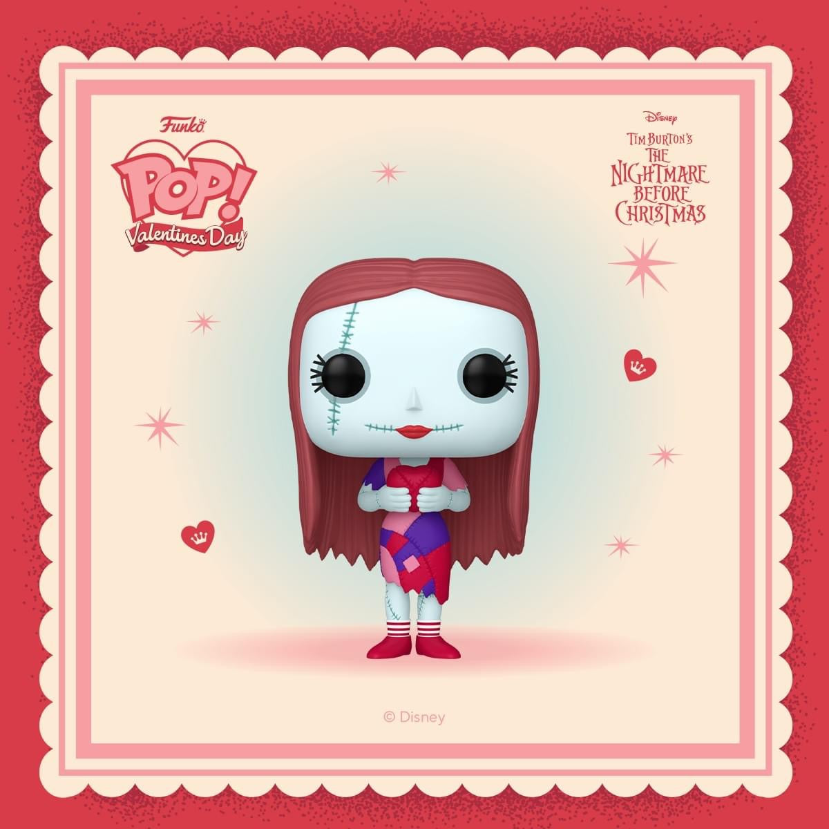 Funko Pop! Sally avec Cœur de St Valentin – L'Étrange Noël de monsieur Jack