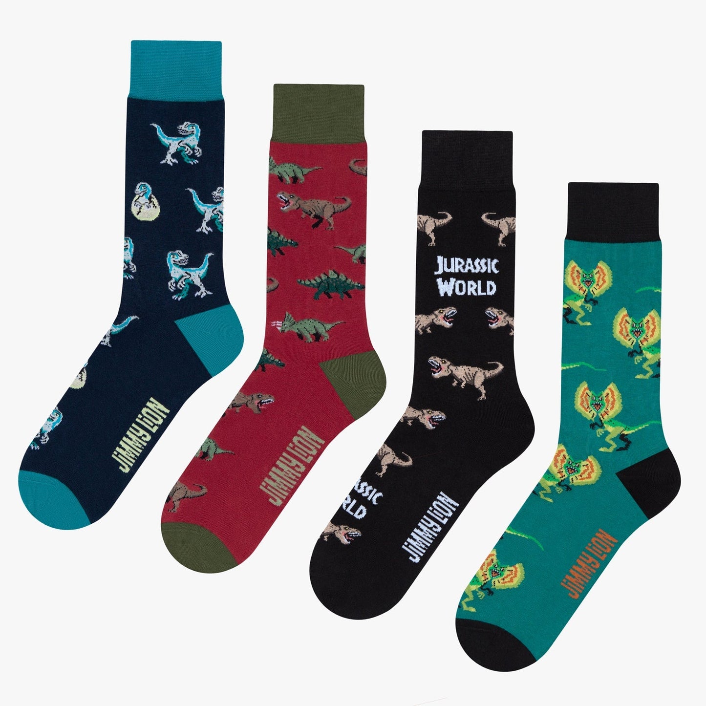 Jurassic World Socken Geschenkset 4er-Pack