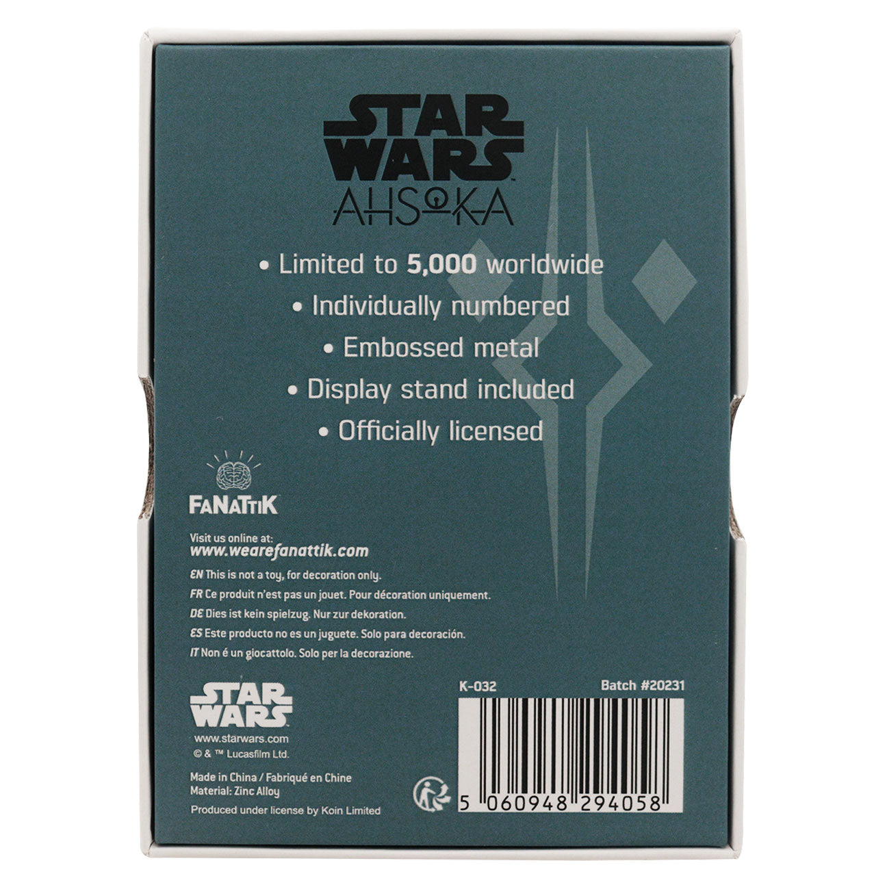 Lingot collector Star Wars - Ahsoka