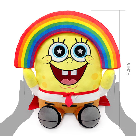 HugMe Plüsch – Regenbogen-Spongebob