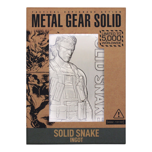 Lingot collector Metal Gear Solid - 2 Solid Snake