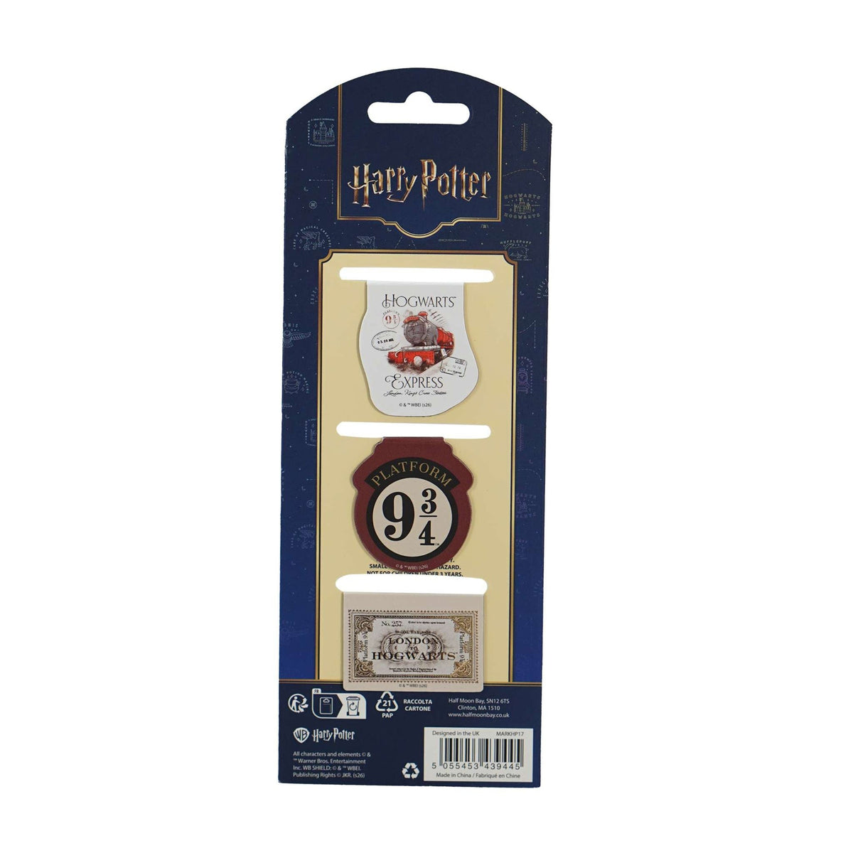 Set of Harry Potter Magnetic Bookmarks - On the way to Hogwarts