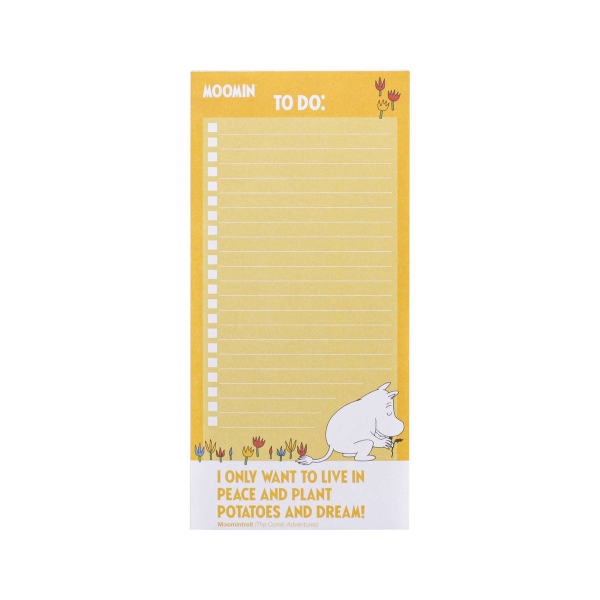 Moomin Notebook - Gardening To Do List Potatoes and Dream magnetic