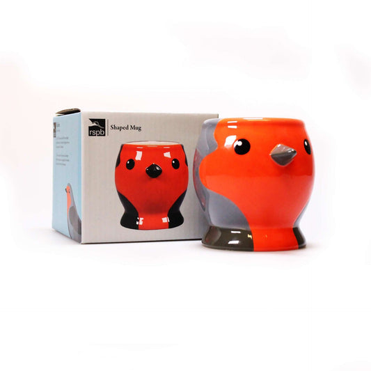 Geschnitzte RSPB-Tasse – Rotkehlchen
