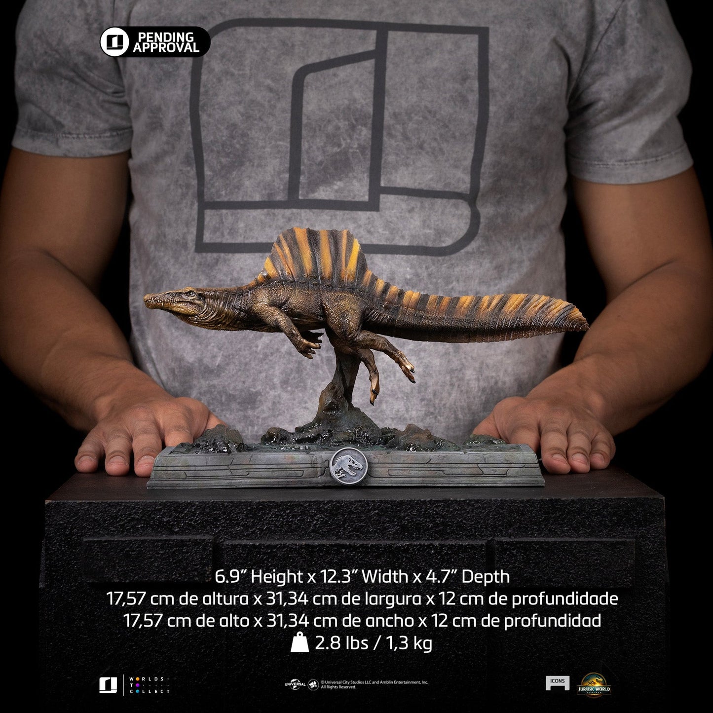 Spinosaurus Statue - Jurassic World: Rebirth - Icons
