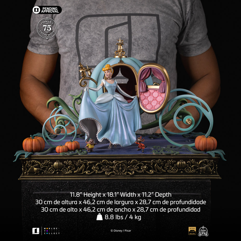 Statue Cinderella Deluxe (75th Year Anniversary Version) - Disney Classics - Art Scale 1/10