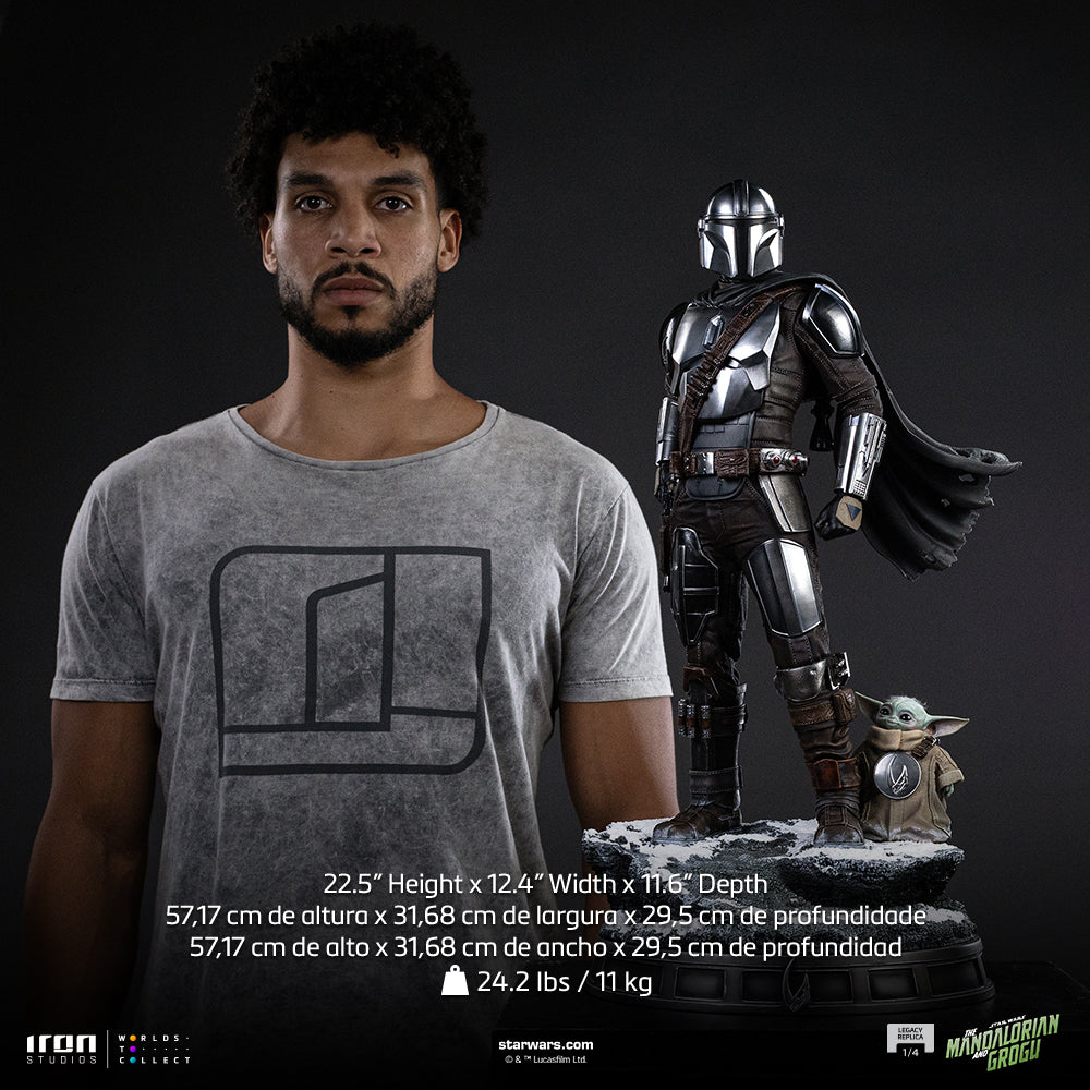 Statue The Mandalorian and Grogu - The Mandalorian Movie - Legacy Replica 1/4 - The Mandalorian & Grogu