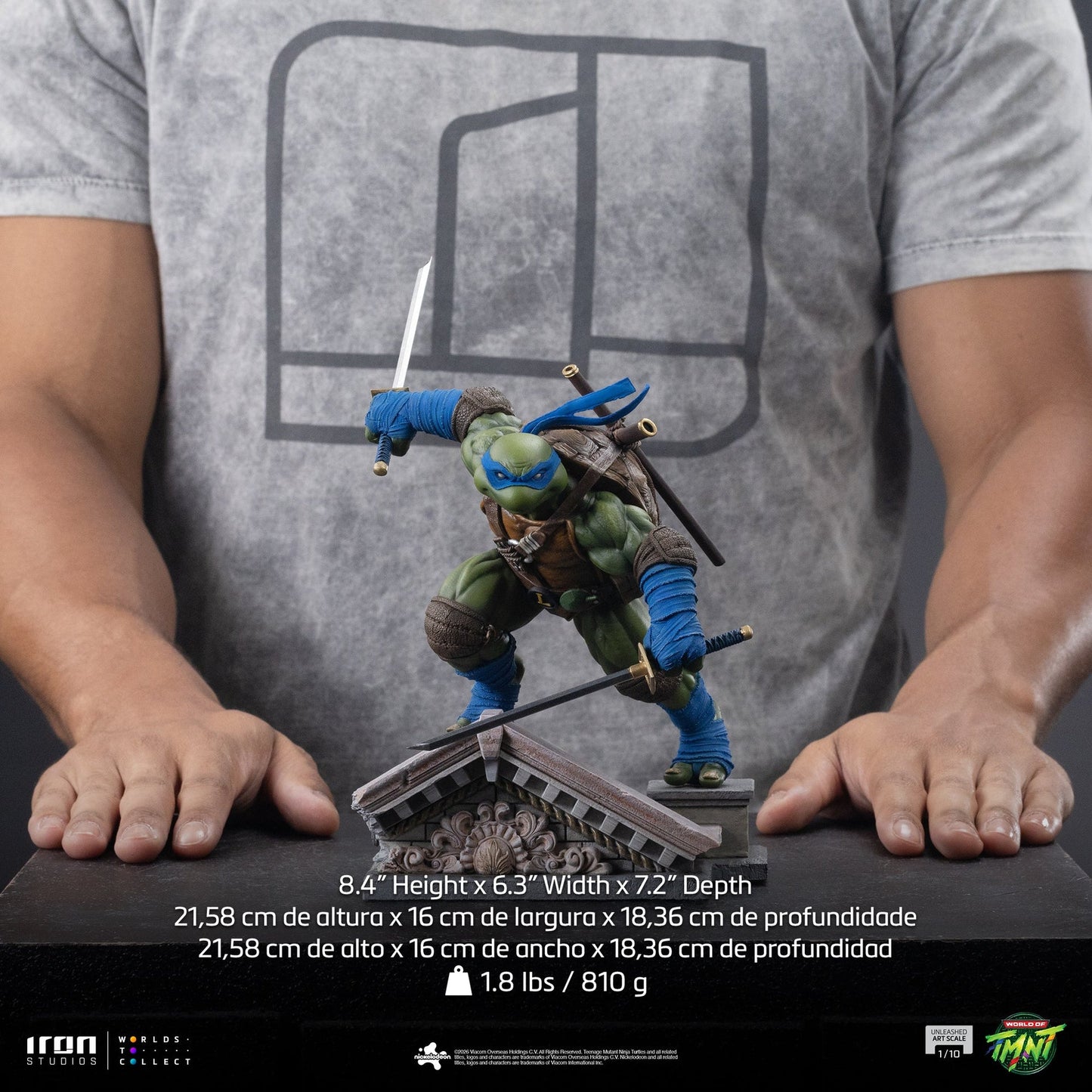 Statue Leonardo entfesselt - Teenage Mutant Ninja Turtles - Art Scale 1/10