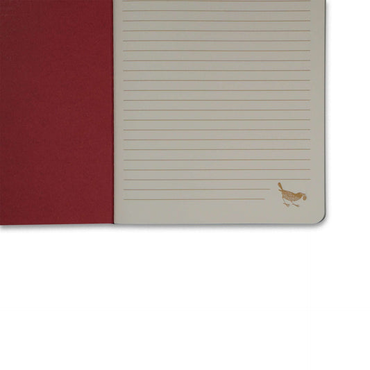 Set of 2 A5 notebooks - Raspberry / Sage