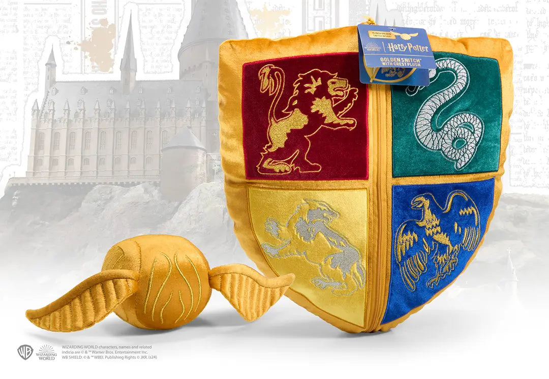 Harry Potter Pluche - Zweinstein Wapen en Gouden Snaai