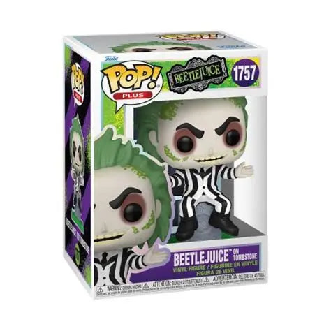 Pop! Plus Beetlejuice on tombstone