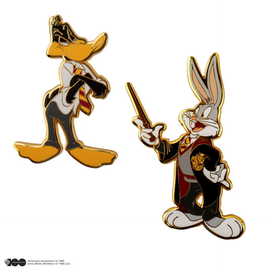 *Set of 2 Bugs Bunny & Daffy Duck Hogwarts Pins