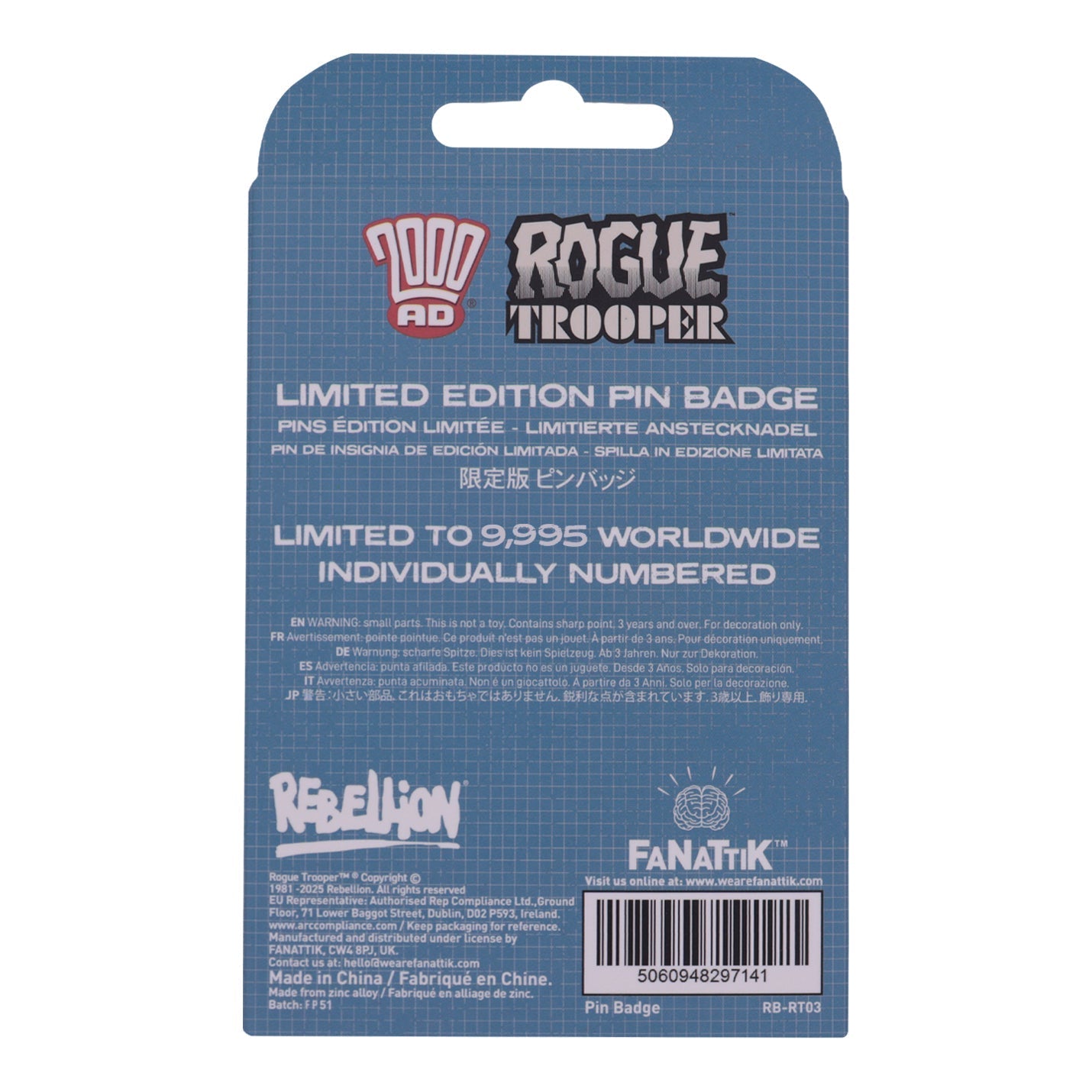 Pin's 2000 AD - Rogue Trooper GI