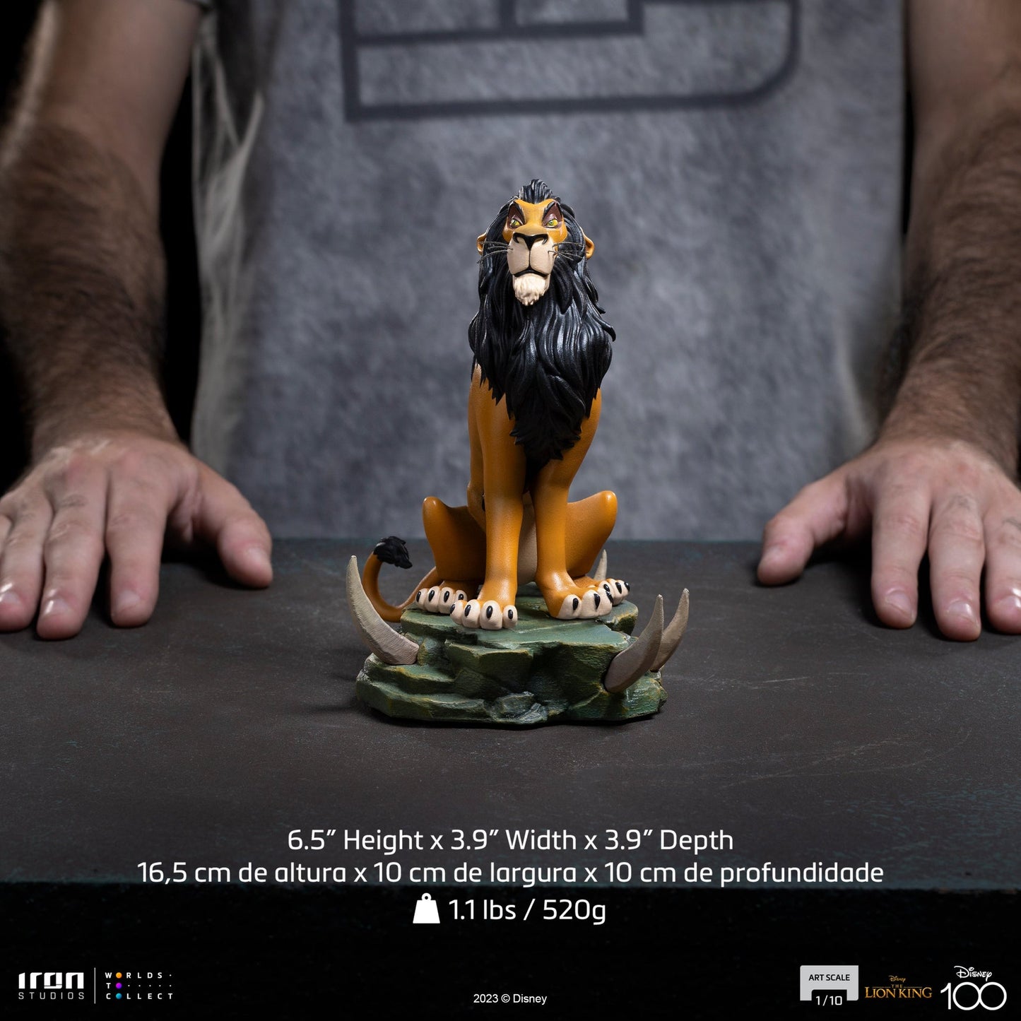 Statue Scar – Disney 100th – Der König der Löwen – Art Scale 1/10 – Disney Classics