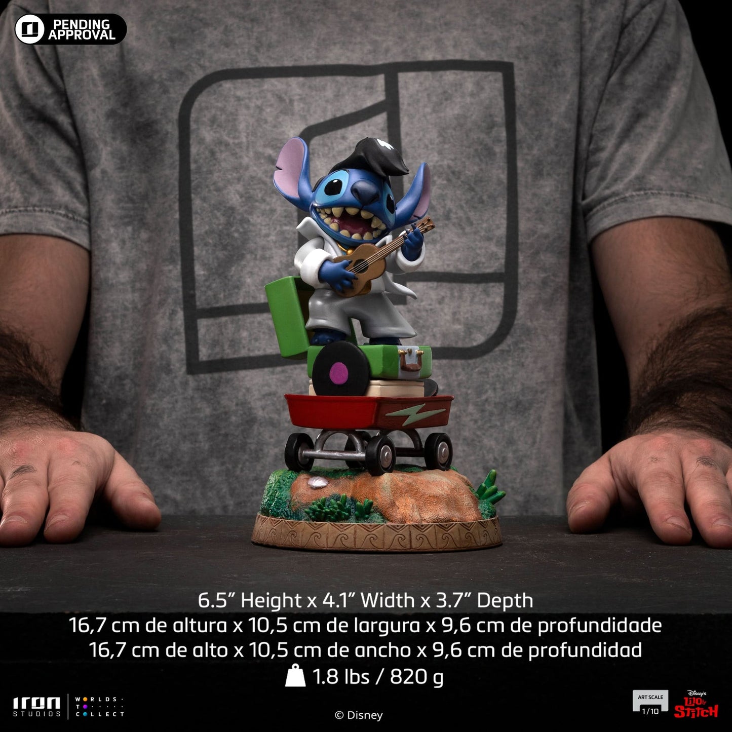 Stitch King of Rock Statue - Disney Classics - Art Scale 1/10