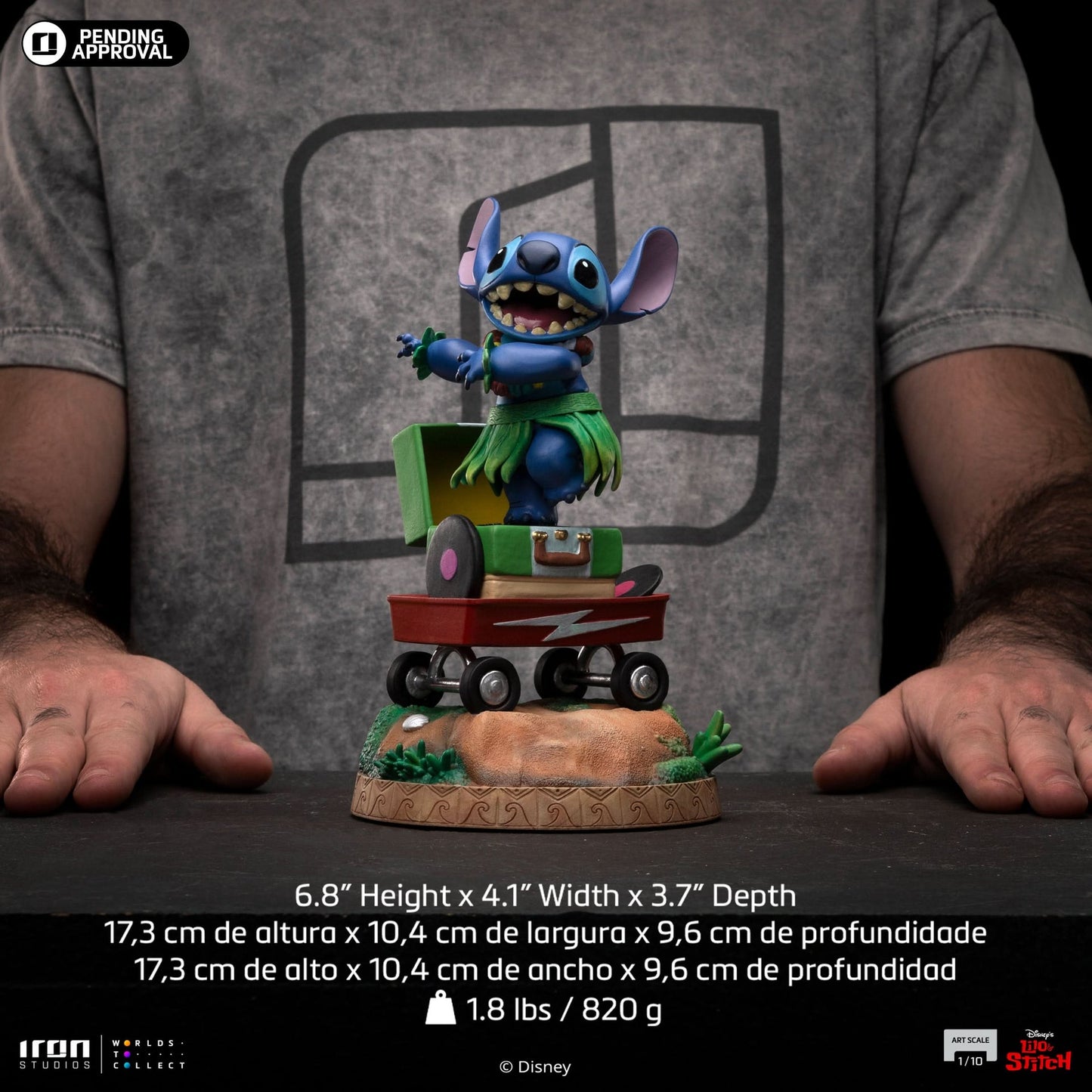 Stitch Hula Statue - Disney Classics - Art Scale 1/10
