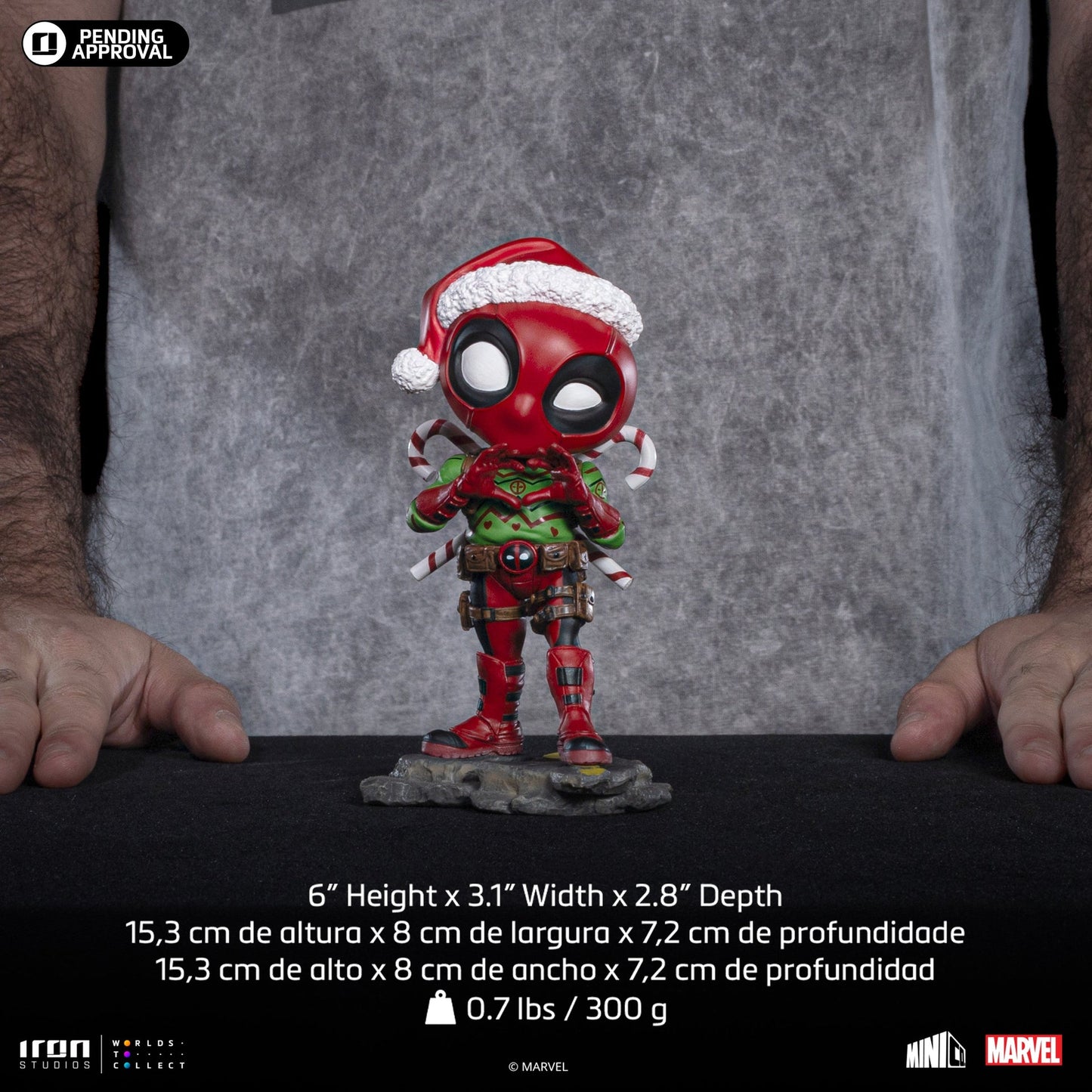 Deadpool Figur (Feiertagsversion) - Marvel Comics - Mini Co.
