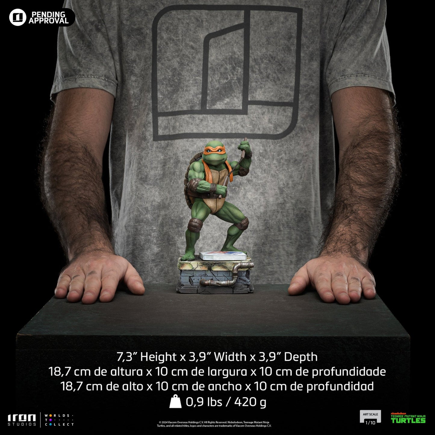 Statue Michelangelo - TMNT Film - Art Scale 1/10 - Teenage Mutant Ninja Turtles