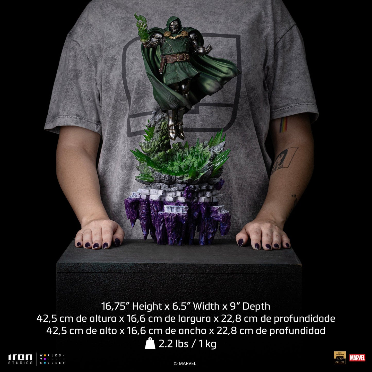 Statue Doctor Doom Deluxe - Infinity Gauntlet Diorama - BDS Art Scale 1/10 - Die Fantastischen Vier
