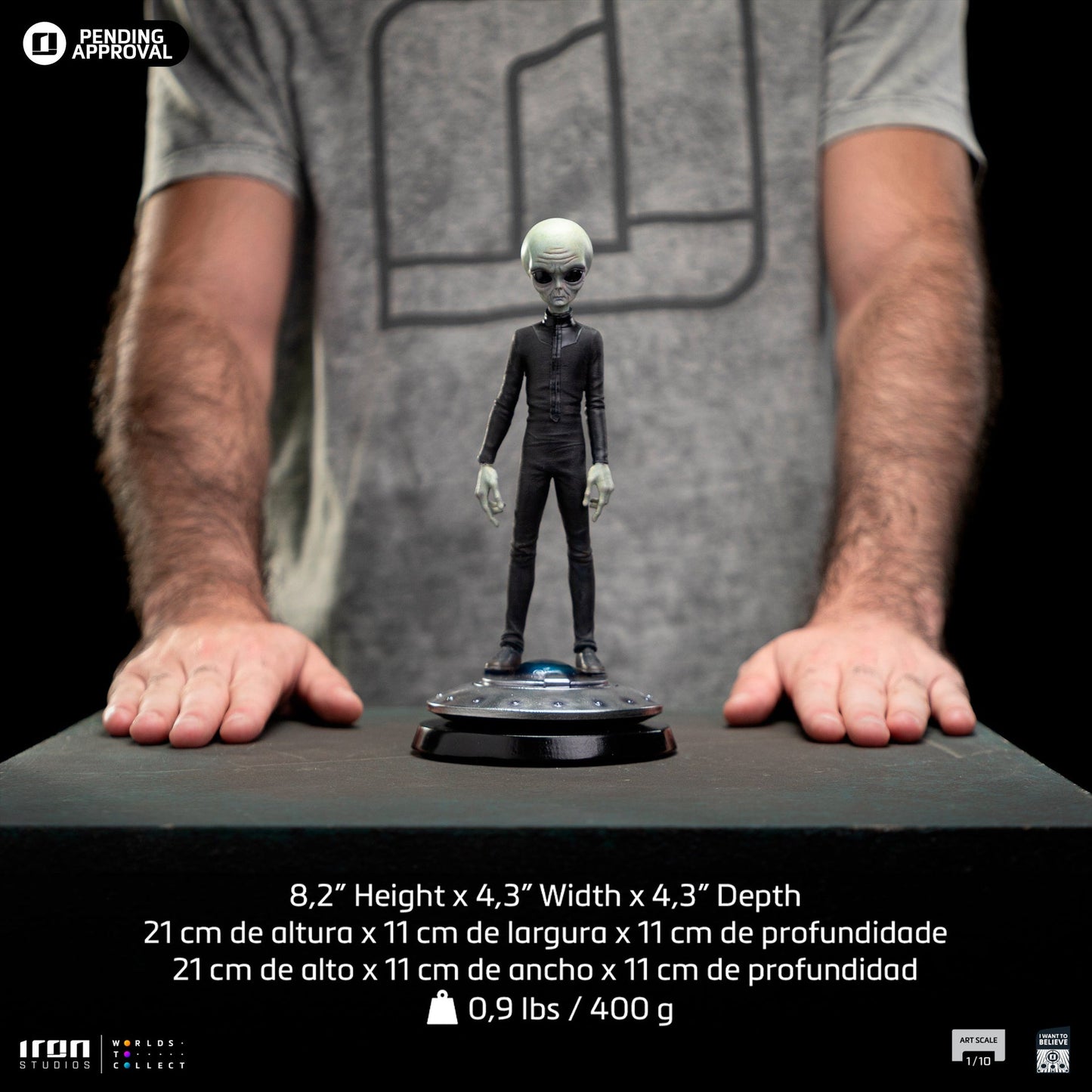 Alien Grey Statue - I Want To Believe - Art Scale 1/10