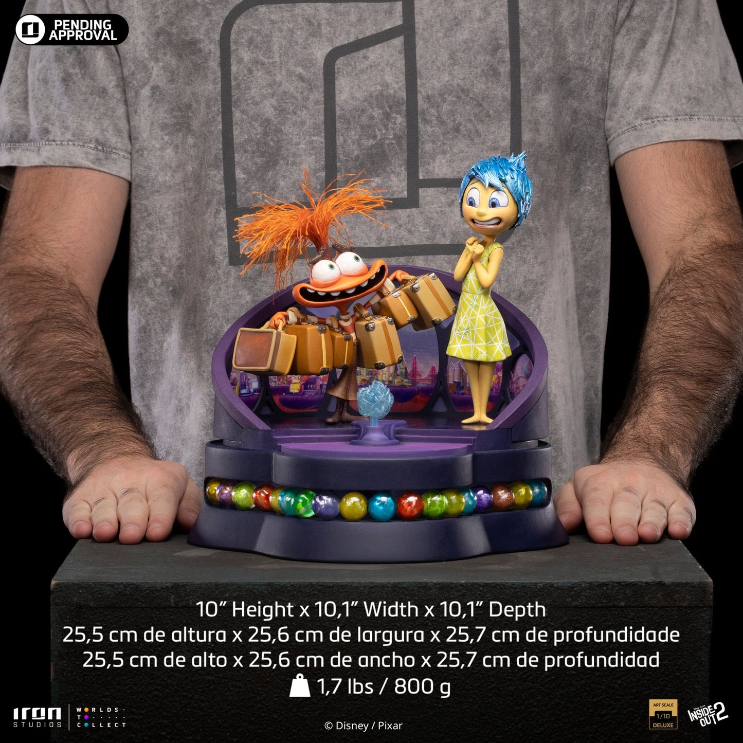 Statue Joy and Anxiety Deluxe - Inside Out 2 - Art Scale 1/10 - The Lion King