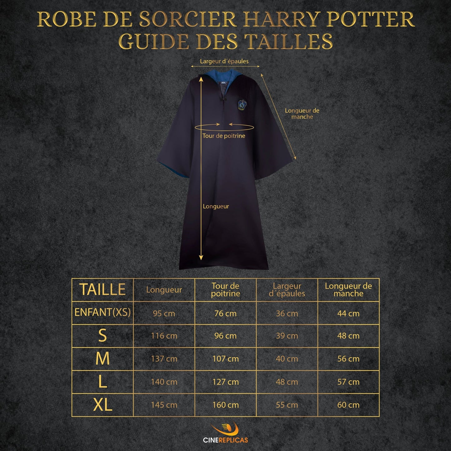 Robe de Sorcier Serdaigle Adultes