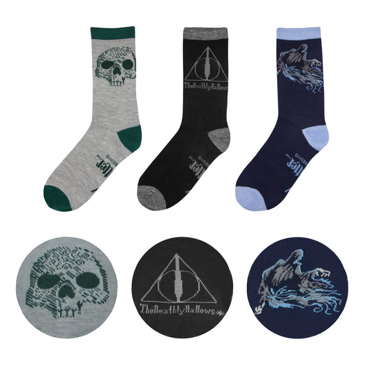 *3 Paar Socken Die Heiligtümer des Todes Deluxe Edition