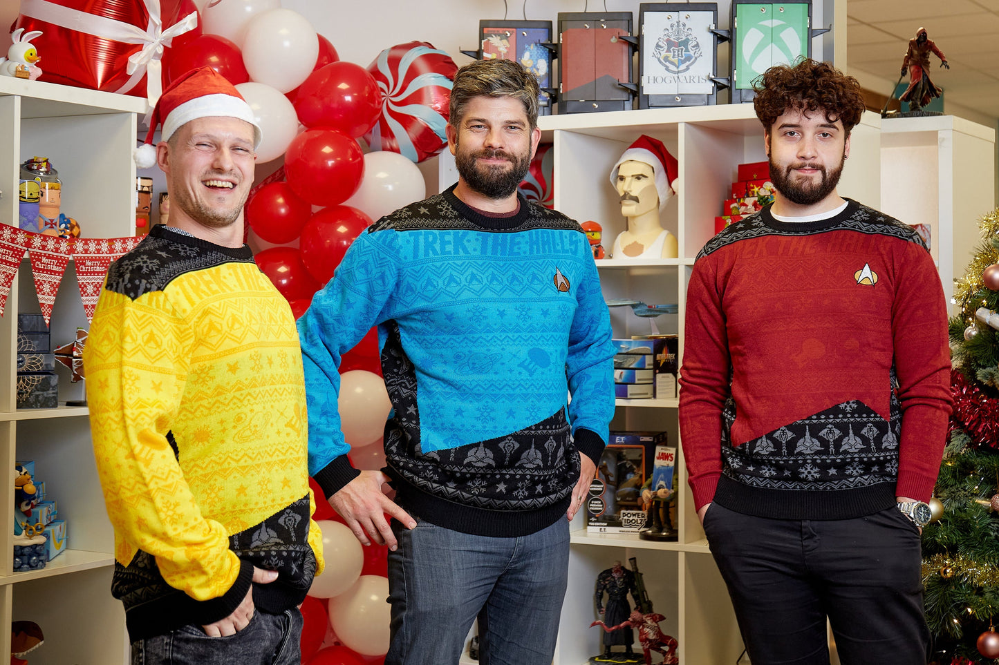 Red Star Trek Christmas Sweater