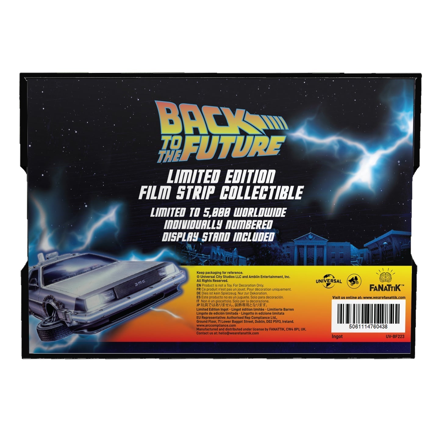 Film strip collector Retour vers le Futur - Metal