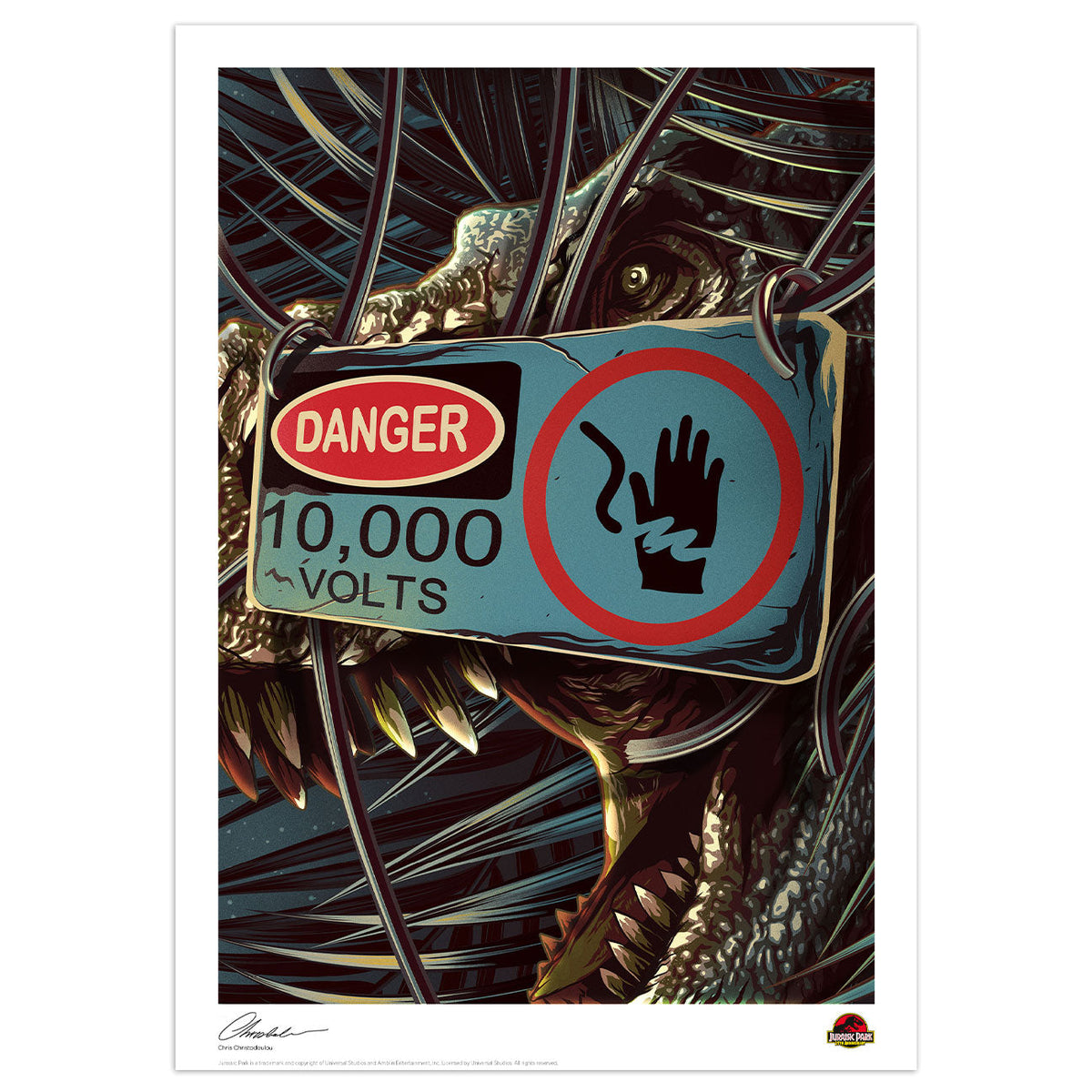 Affiche collector Jurassic Park