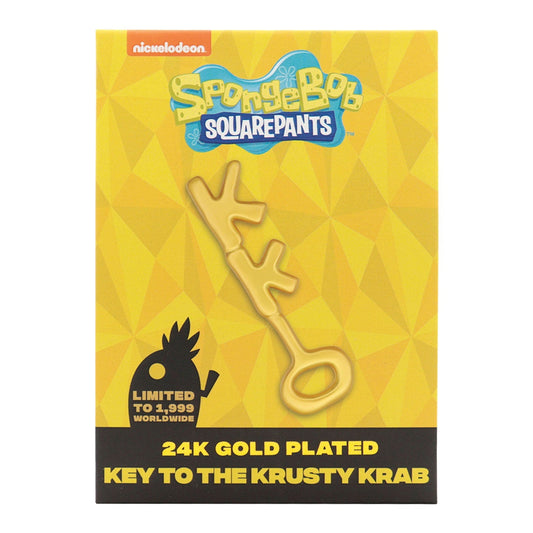 Réplique collector Bob l'éponge - 24k Gold Plated Krusty Krab Key