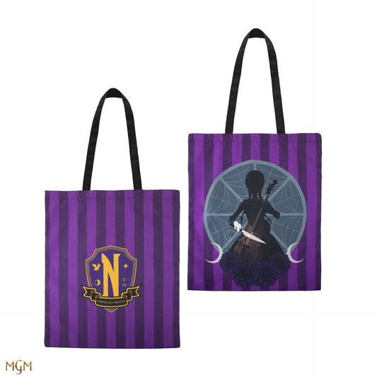 Stofftasche Wednesday und ihr Cello
