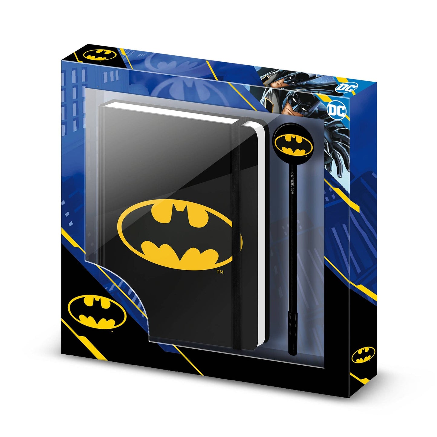 Coffret Journal + Stylo Fashion DC Comics Batman « Batsignal »