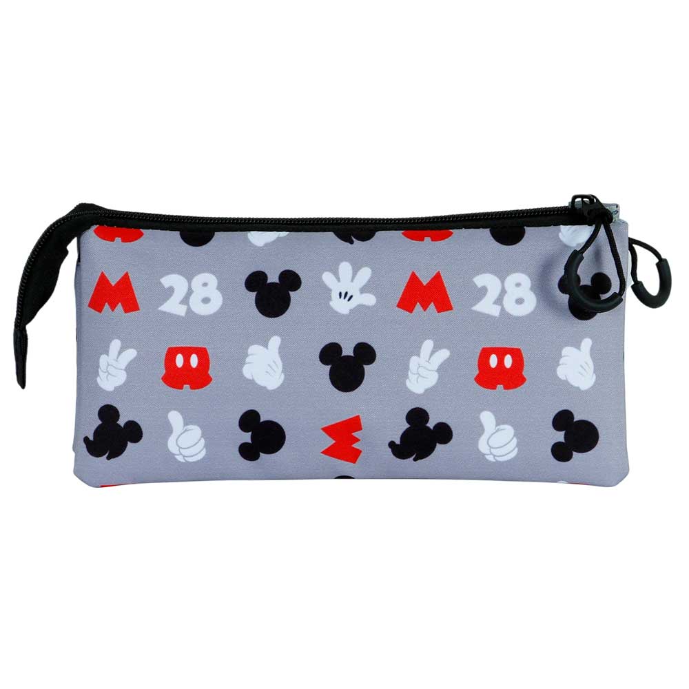 Trousse Triple FAN 2.0 Disney Mickey Mouse « Grey »
