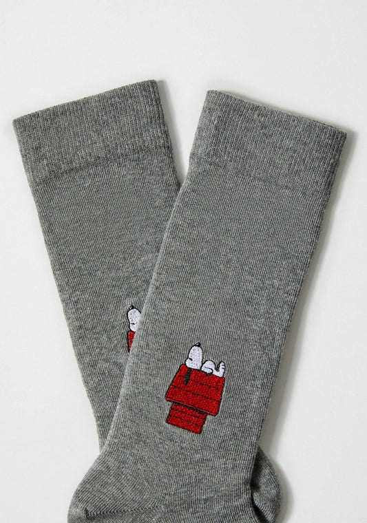 BeSnoopy House Embroidered Socks