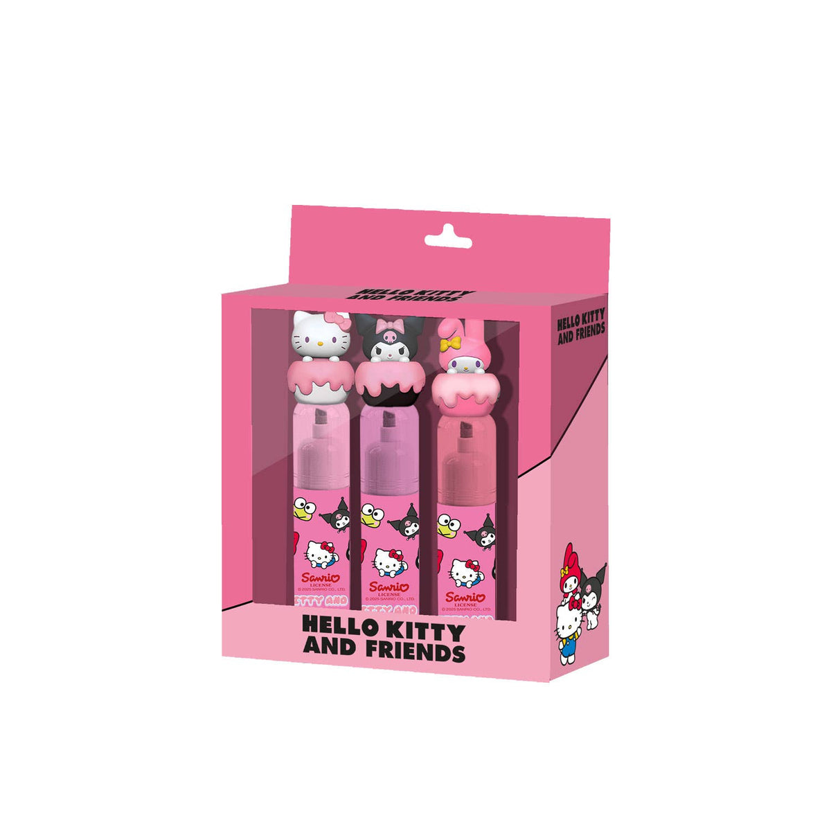 3er-Set Textmarker Hello Kitty in Pink