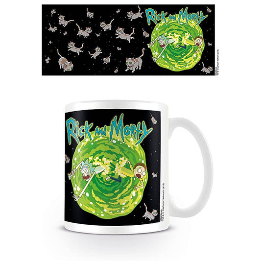 Rick-und-Morty-Tasse – Schwebende Katzendimension