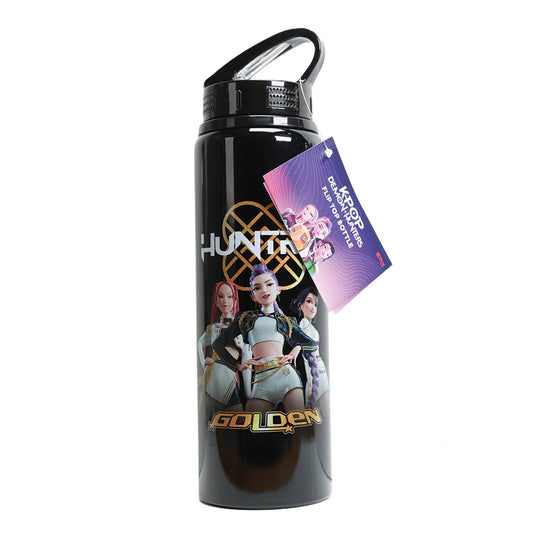 KPop Demon Hunters – Trinkflasche mit Klappdeckel (650 ml). Gold