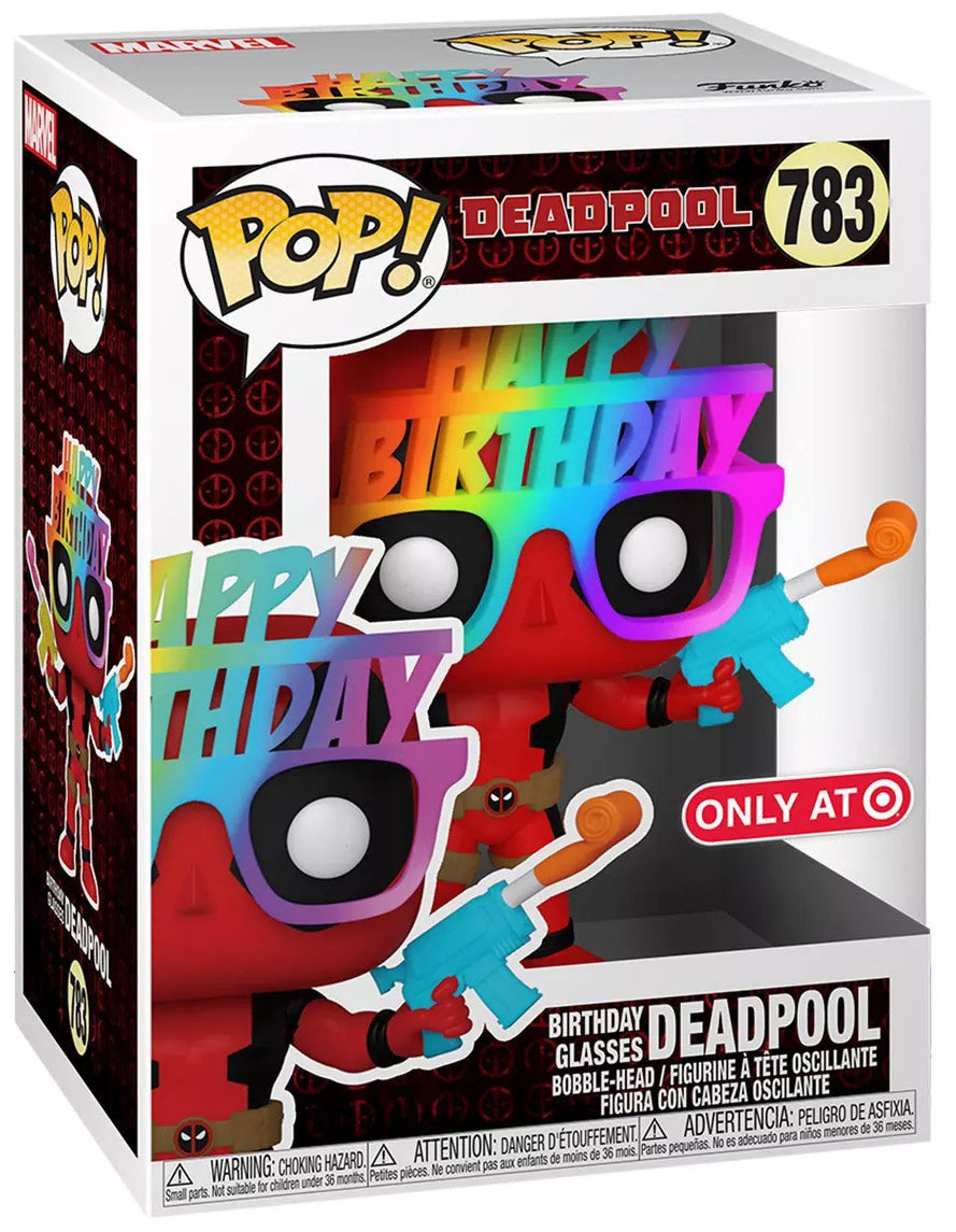 Funko Pop! Deadpool avec Lunettes d'Anniversaire
