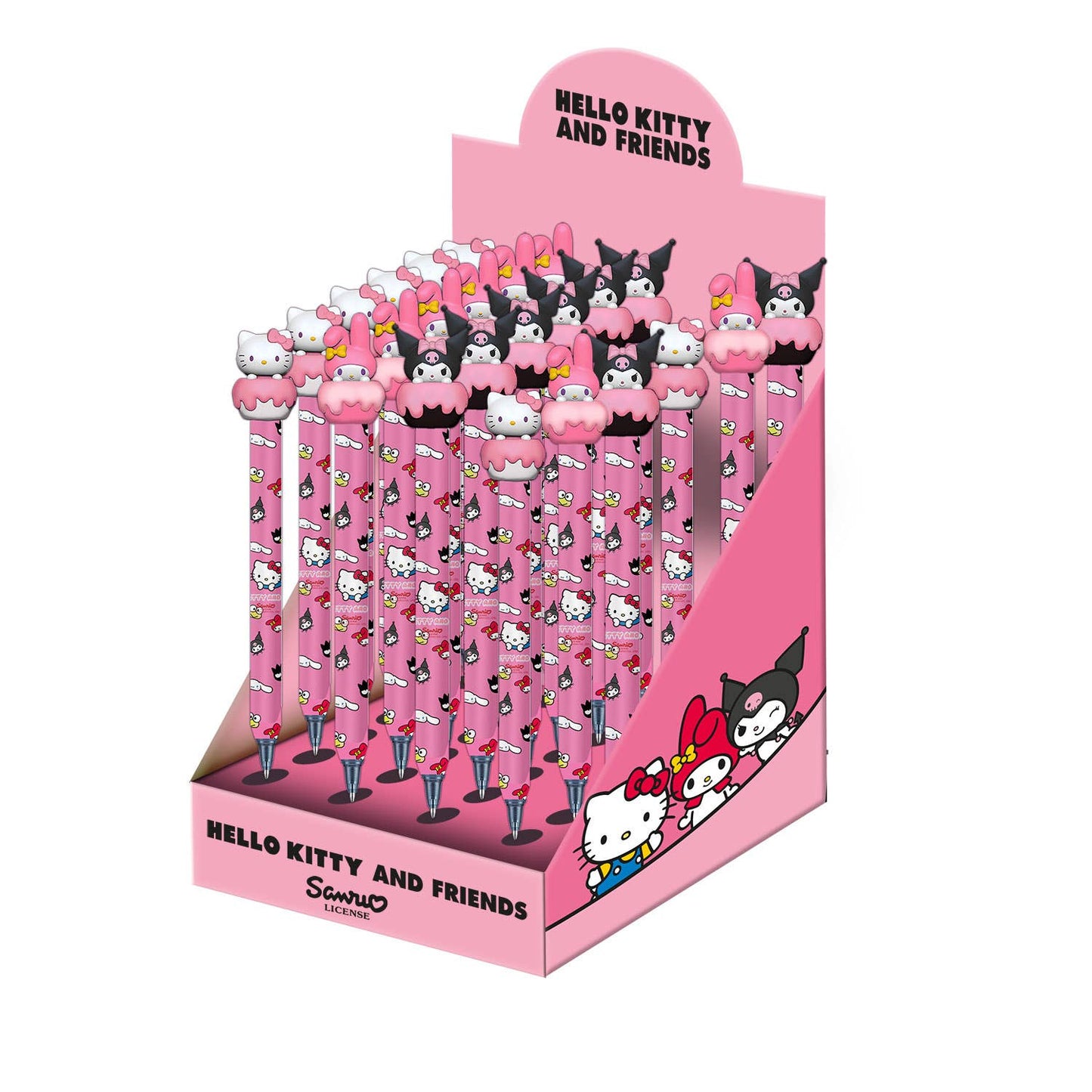 Sanrio Hello Kitty-Présentoir 24 Unités Stylo Gel Effaçable