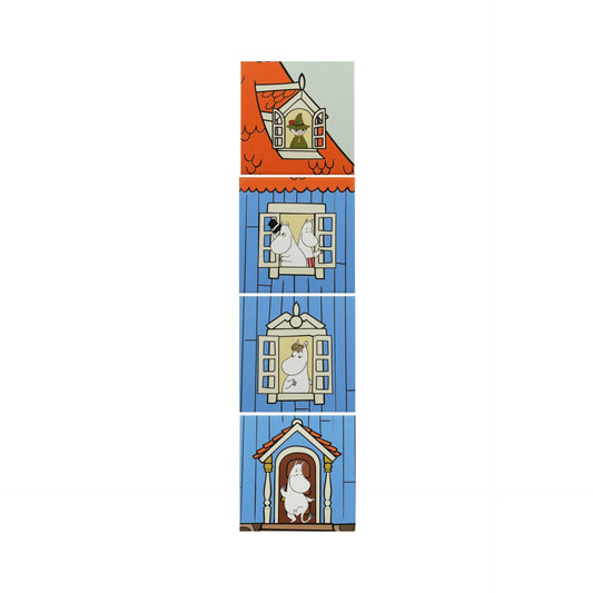 4 Moomin-Keramikuntersetzer – Zuhause