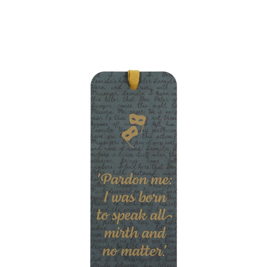 Shakespeare Paper Bookmark - Much Ado About Nothing