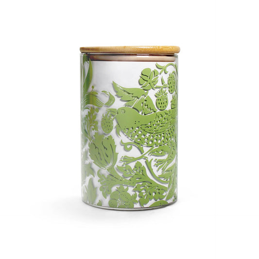 William Morris Glass Food Storage Container - Sage Green