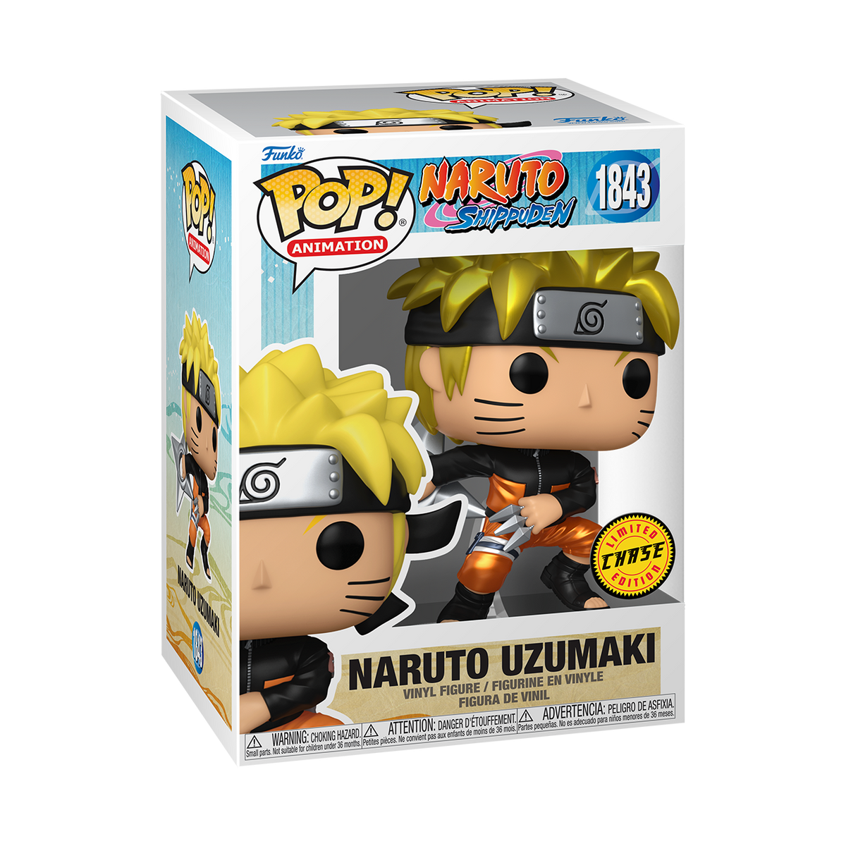 Pop! Naruto Uzumaki Chase Metallic - packaging officiel