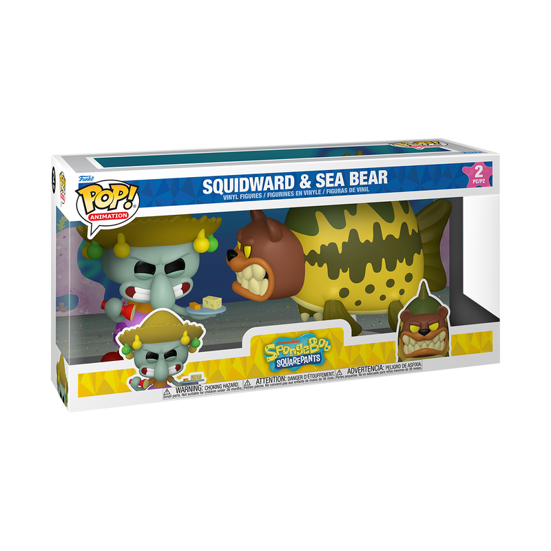 Pop! Squidward & Sea Bear 2-Pack - packaging officiel