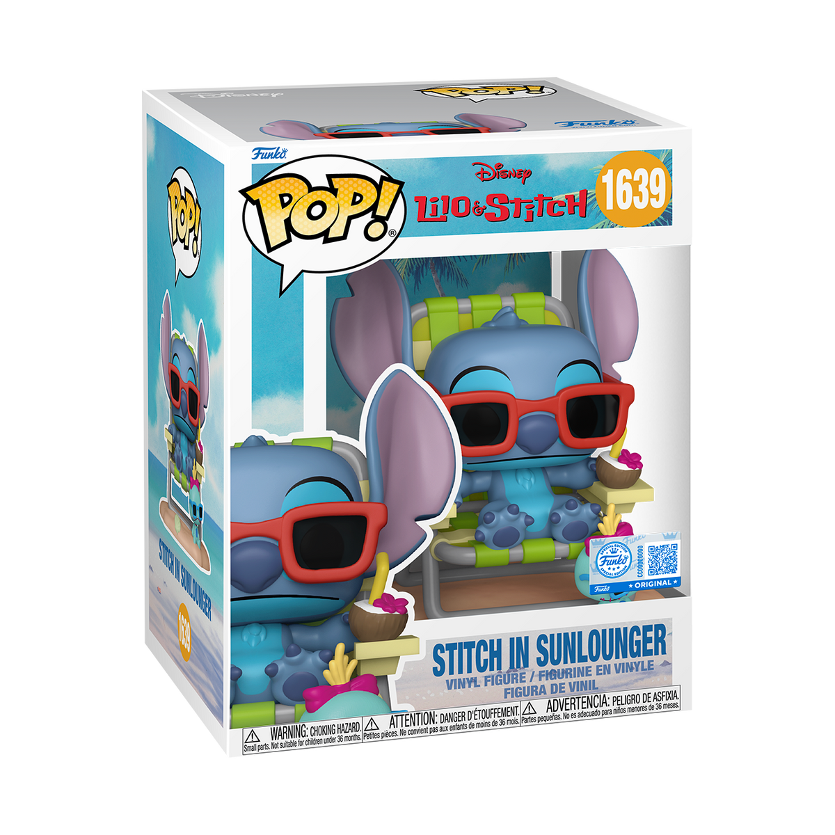 Pop! Premium Stitch sur Transat - packaging officiel