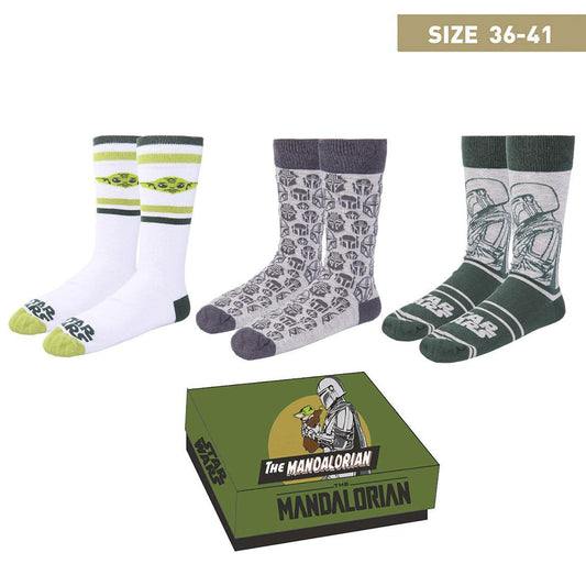 Star Wars: The Mandalorian Pack 3 Paar Socken – Mandalorian