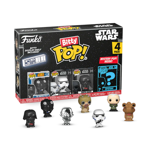 star wars bitty pop 4 pack 2 5cm dark vador